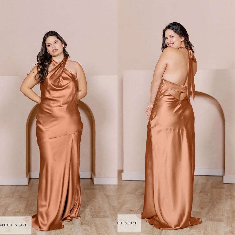 Revelry Athena Satin Dress